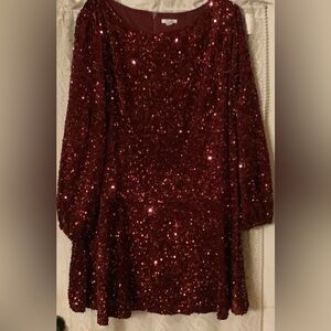 Red Sequin Dress